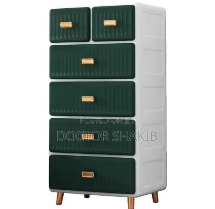 Thickened Drawer Storage Cabinet With Multilayer Racks