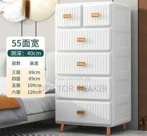 Thickened Drawer Storage Cabinet With Multilayer Racks