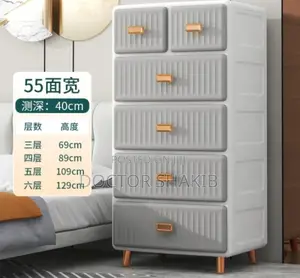 Thickened Drawer Storage Cabinet With Multilayer Racks
