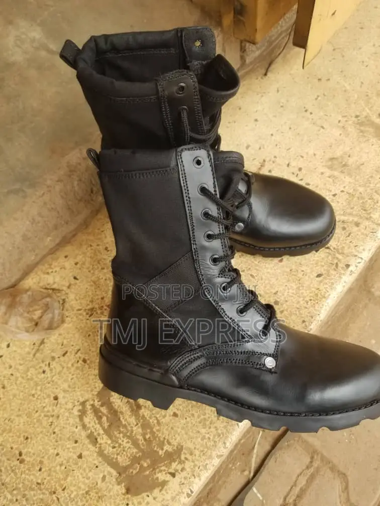 Security Uniforms Qualify Leather Shoes