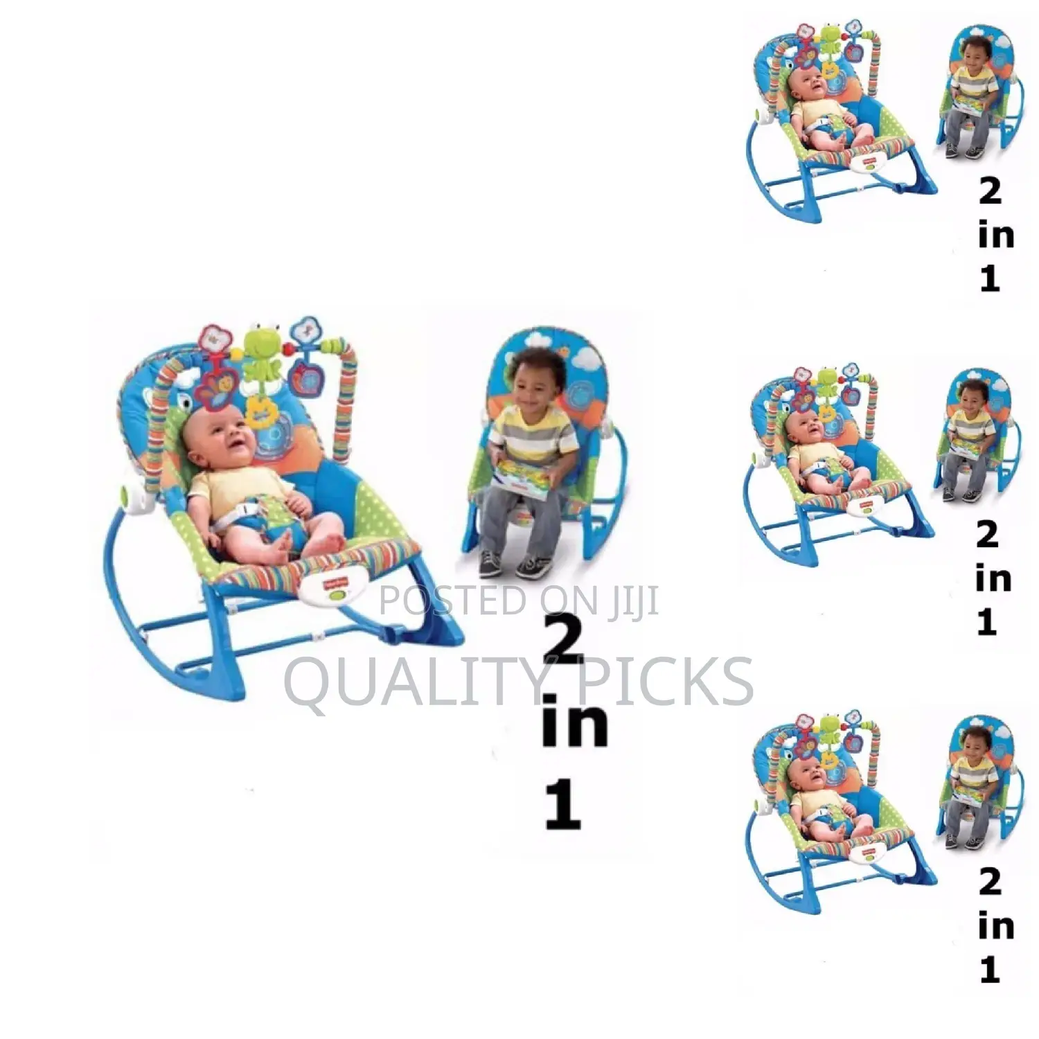 Plastic 2 in 1 Baby Chair