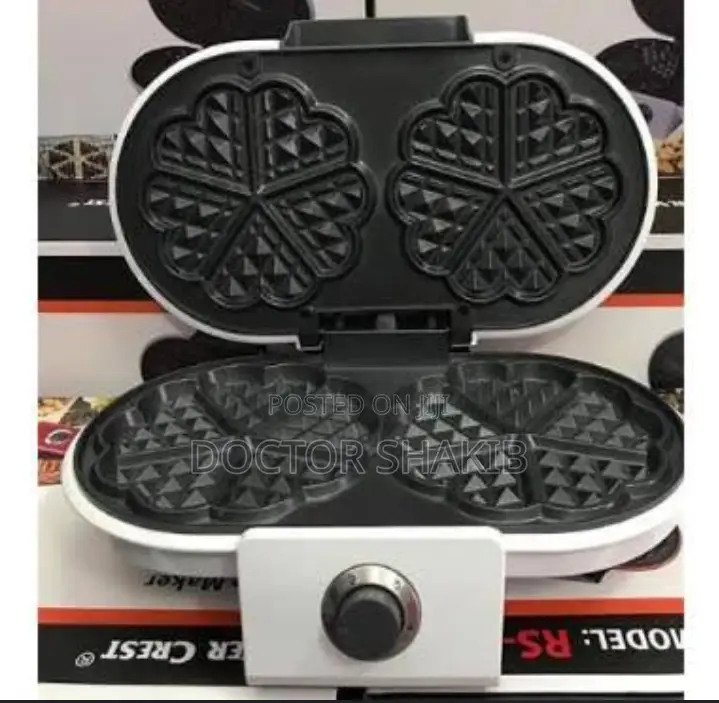 New Professional Silver Crest Double Waffle Maker