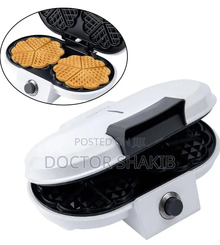 New Professional Silver Crest Double Waffle Maker