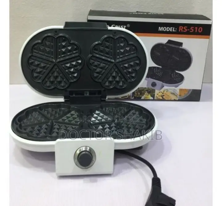 New Professional Silver Crest Double Waffle Maker