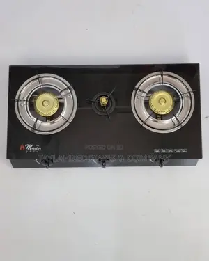 Master Table Top Gas Cooker- With Glass Top and 3 Burners