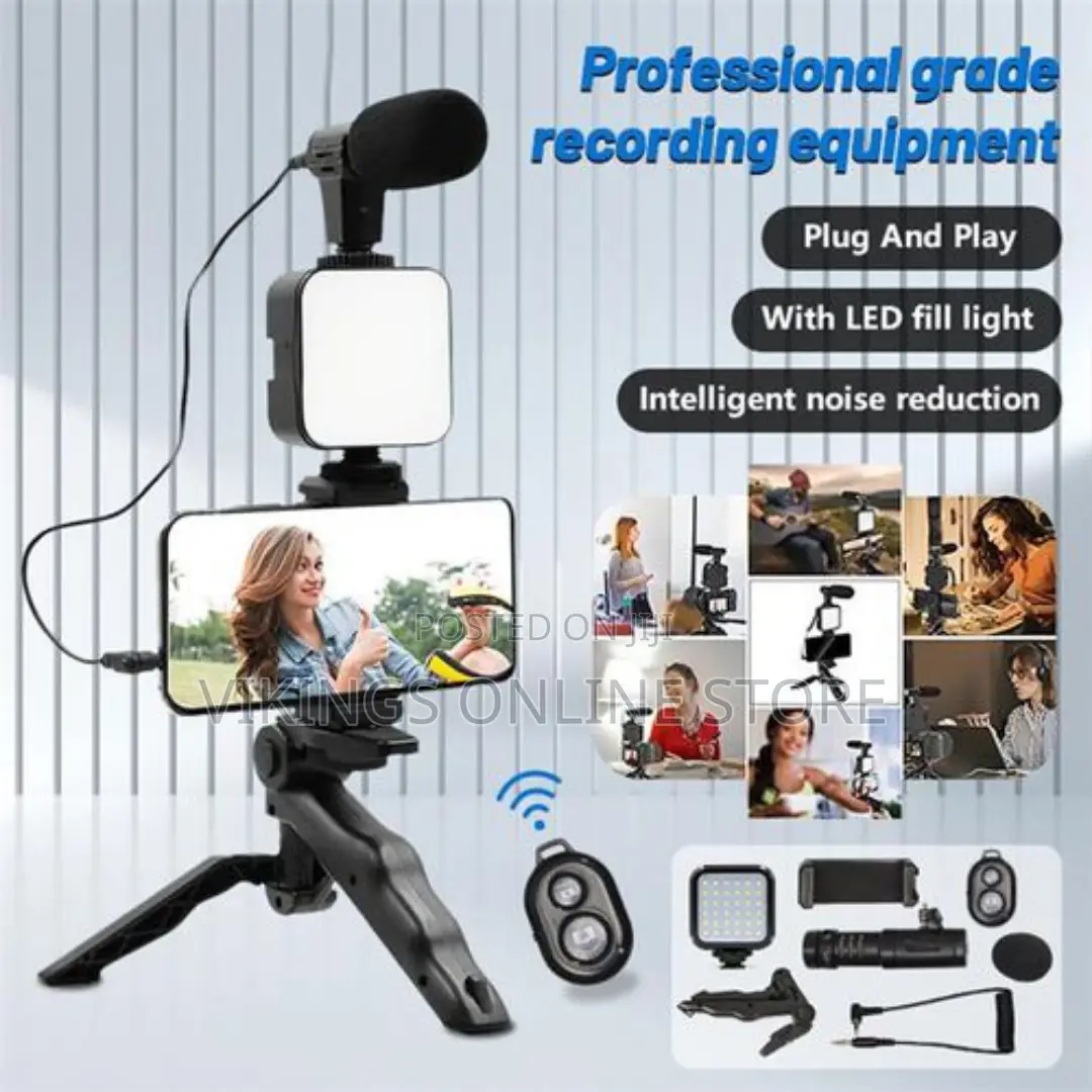 Professional Vlogging Phone Vlog Kit With Microphone