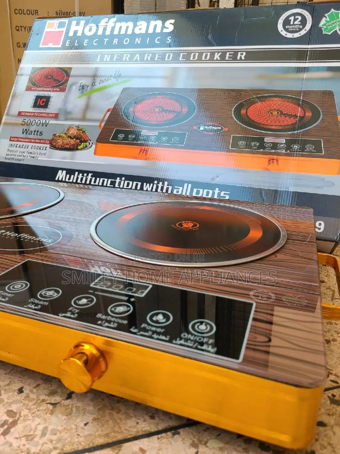 Hoffmans Infrared Two Hotplate