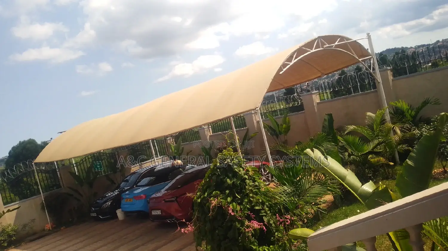 Carports Parking 3 Cars Water and Sunproof