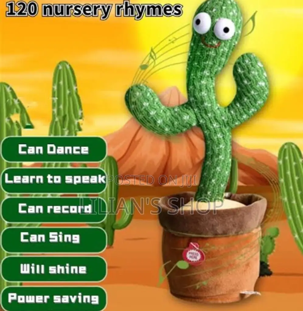 Educational Toy Style Electronic Dance Cactus Toy for Kids
