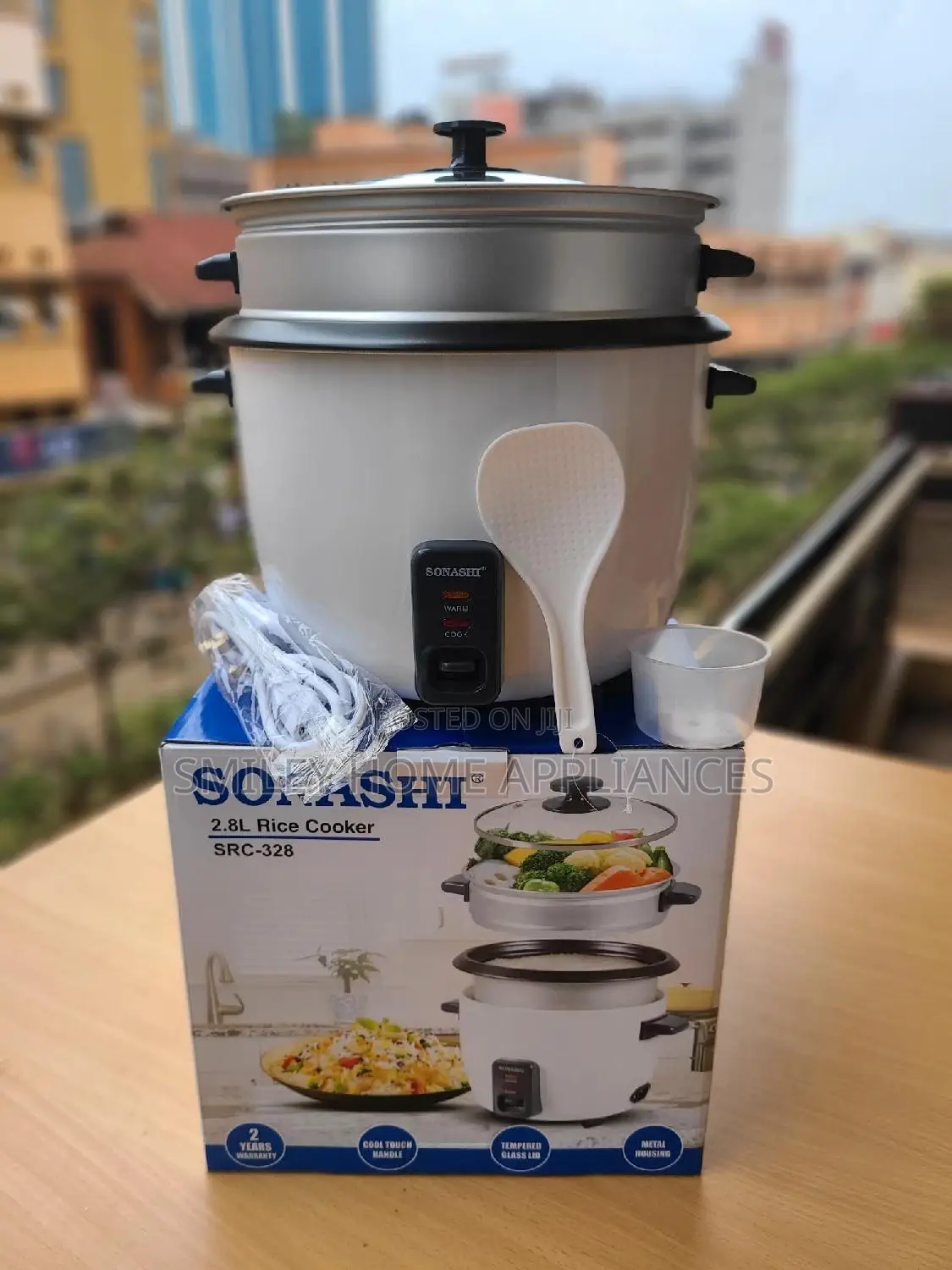 Sonashi White Rice Cooker 2.8ltrs