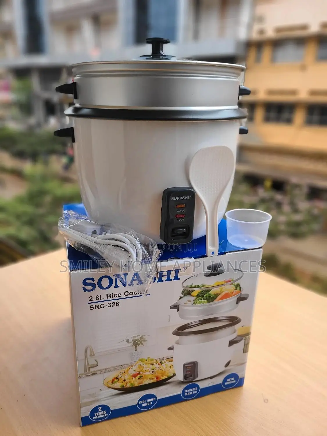 Sonashi White Rice Cooker 2.8ltrs