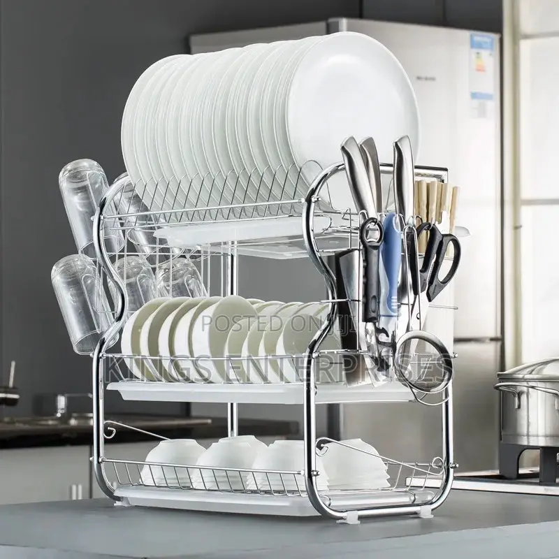 3 Layer Draining Disk Rack