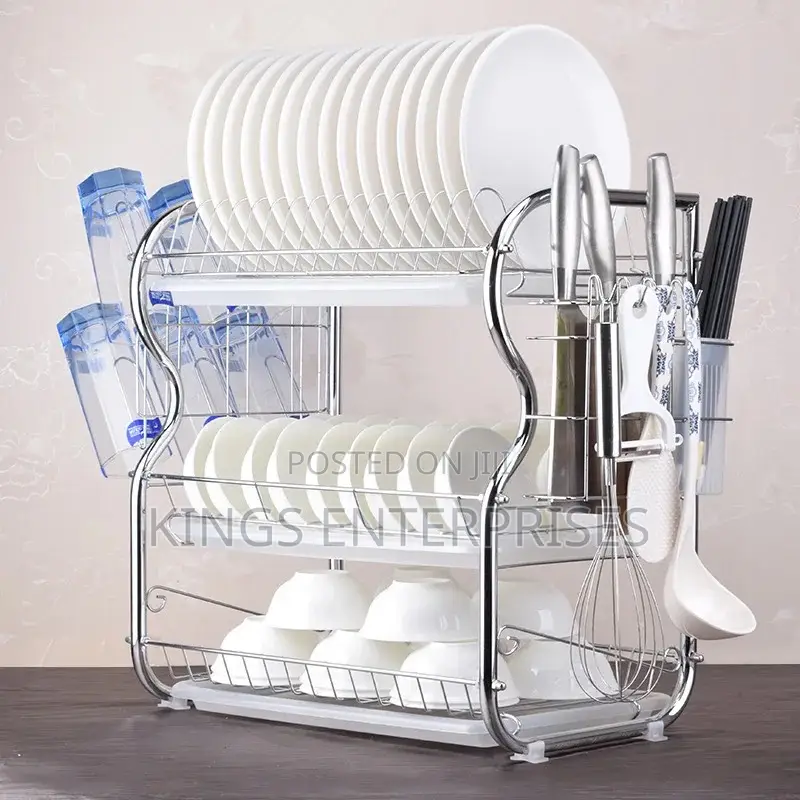3 Layer Draining Disk Rack