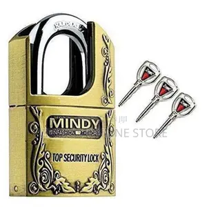 Mindy Secure Padlock-Made of Steel - Golden.