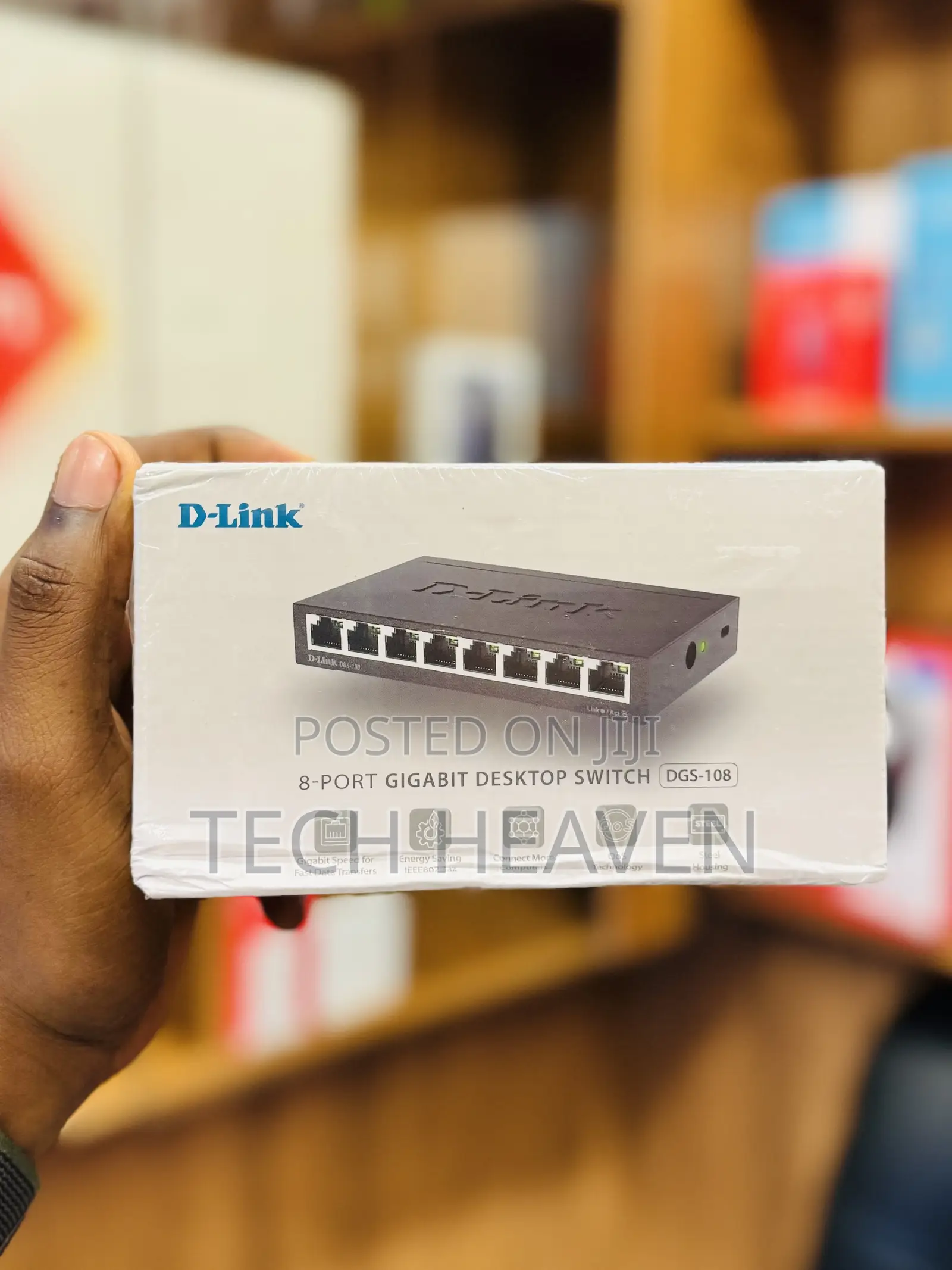D-Link 8 Port Gigabit Desktop Switch - DGS-108