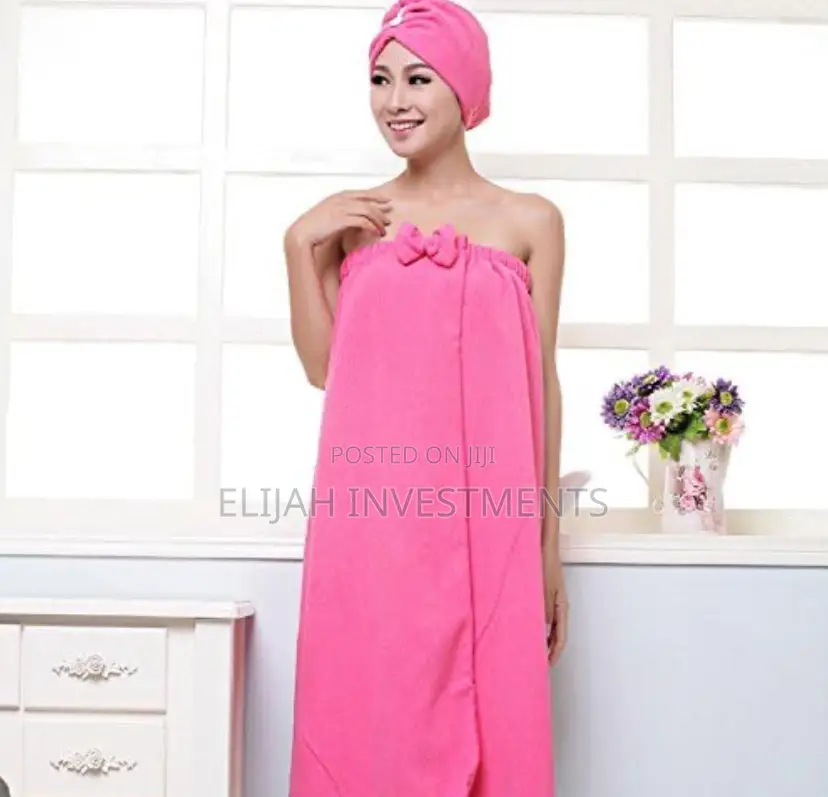 2pcs Comfy Absorbent Microfiber Spa/Bath Body Wrap