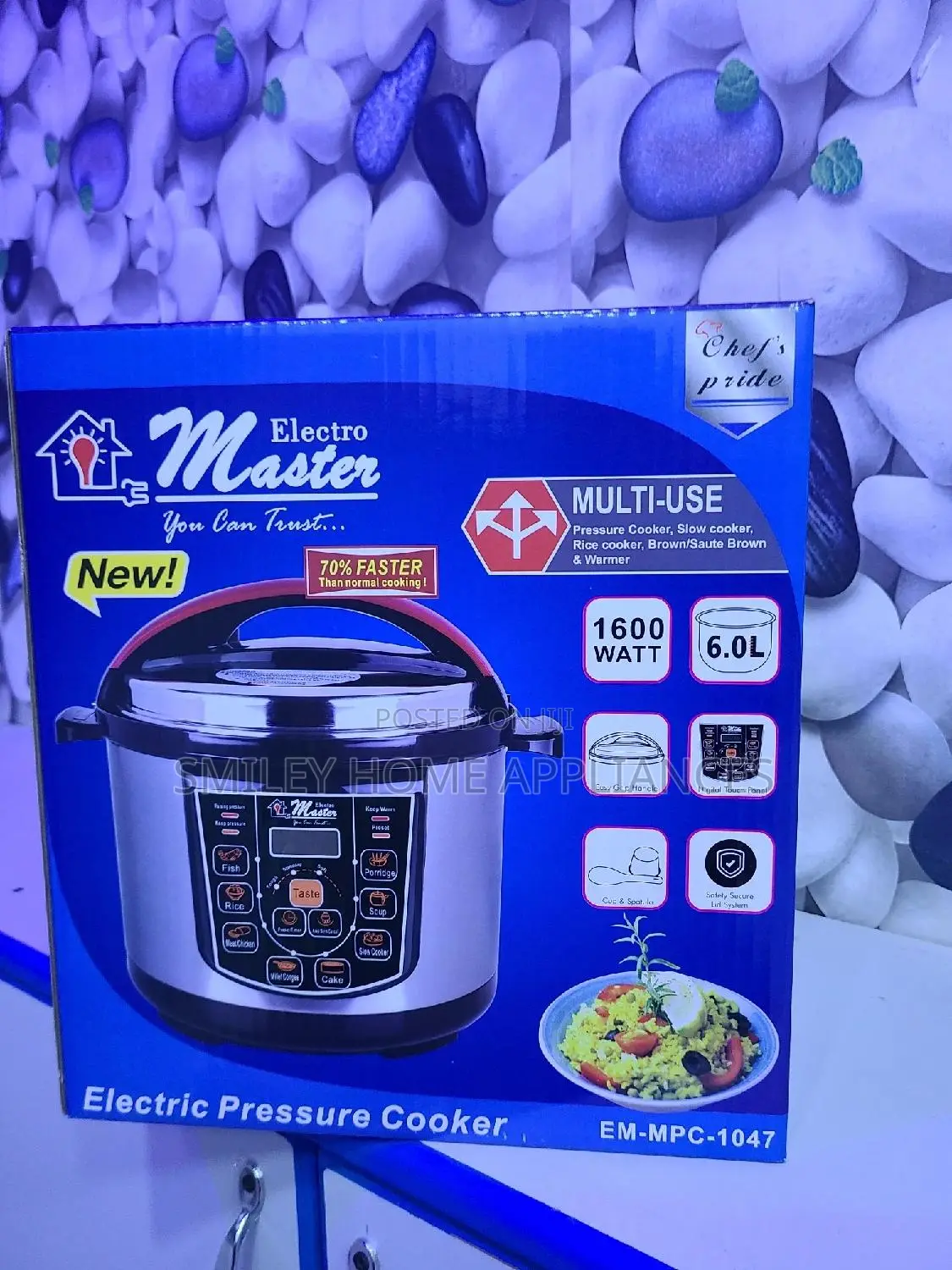 6.0ltrs Electro Masters Multi Function Pressure Cooker