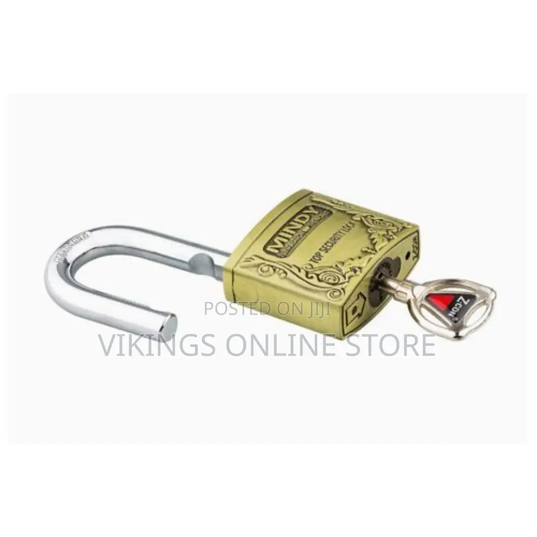 Mindy Top Anti-Burglar Theft Security Padlock - Gold,Silver
