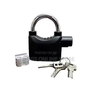 Original Accessories Siren Alarm Padlock -Zinc Alloy - Black