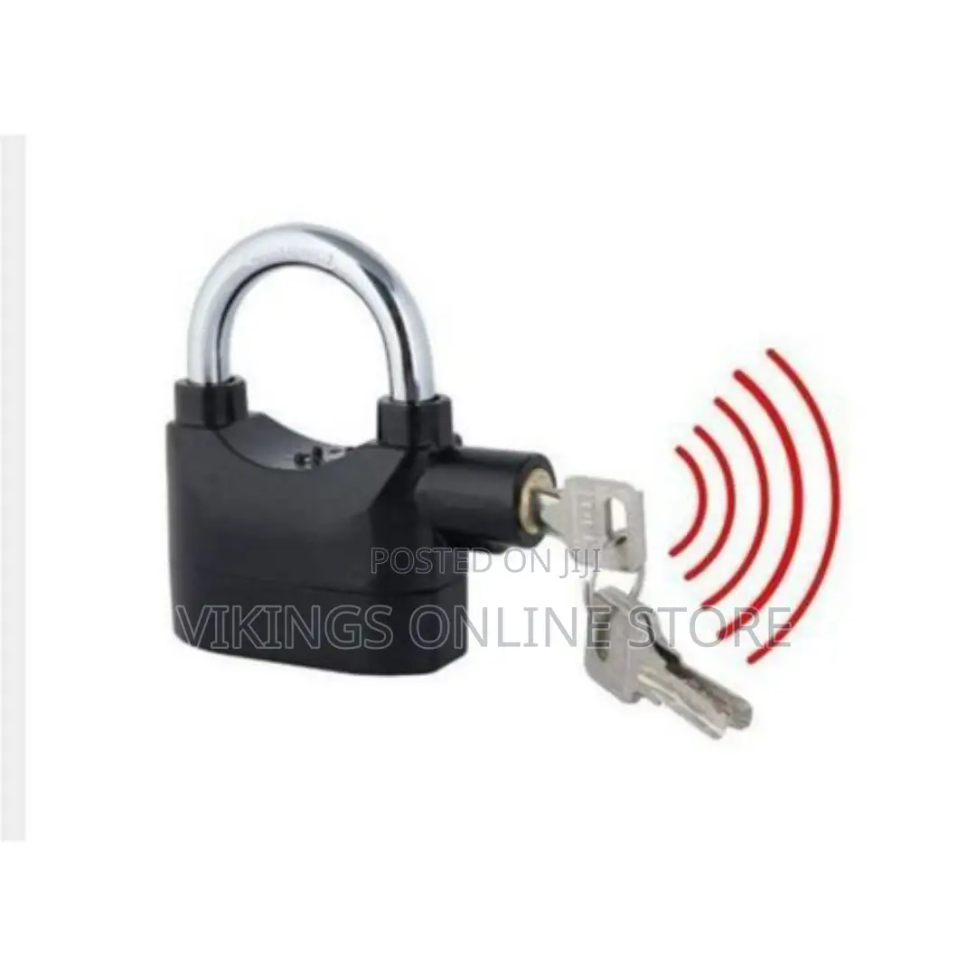 Alarm Security Padlock - Black