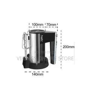 Sonifer Stainless Steel Hand Mixer 5 Speed SF-7002- Silver