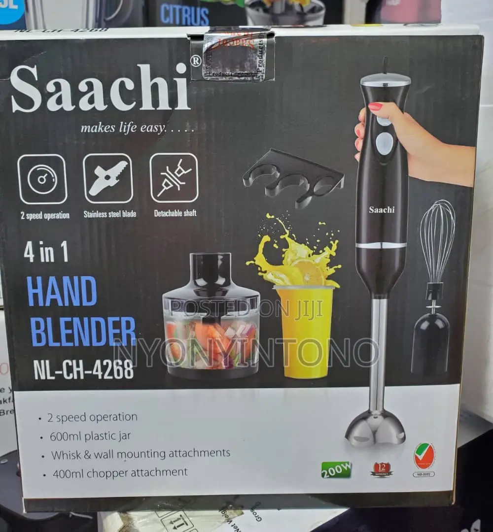 Saachi 4 in 1 Powerful Hand Blender.