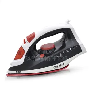 RAF Electric Steam Iron Red and Black