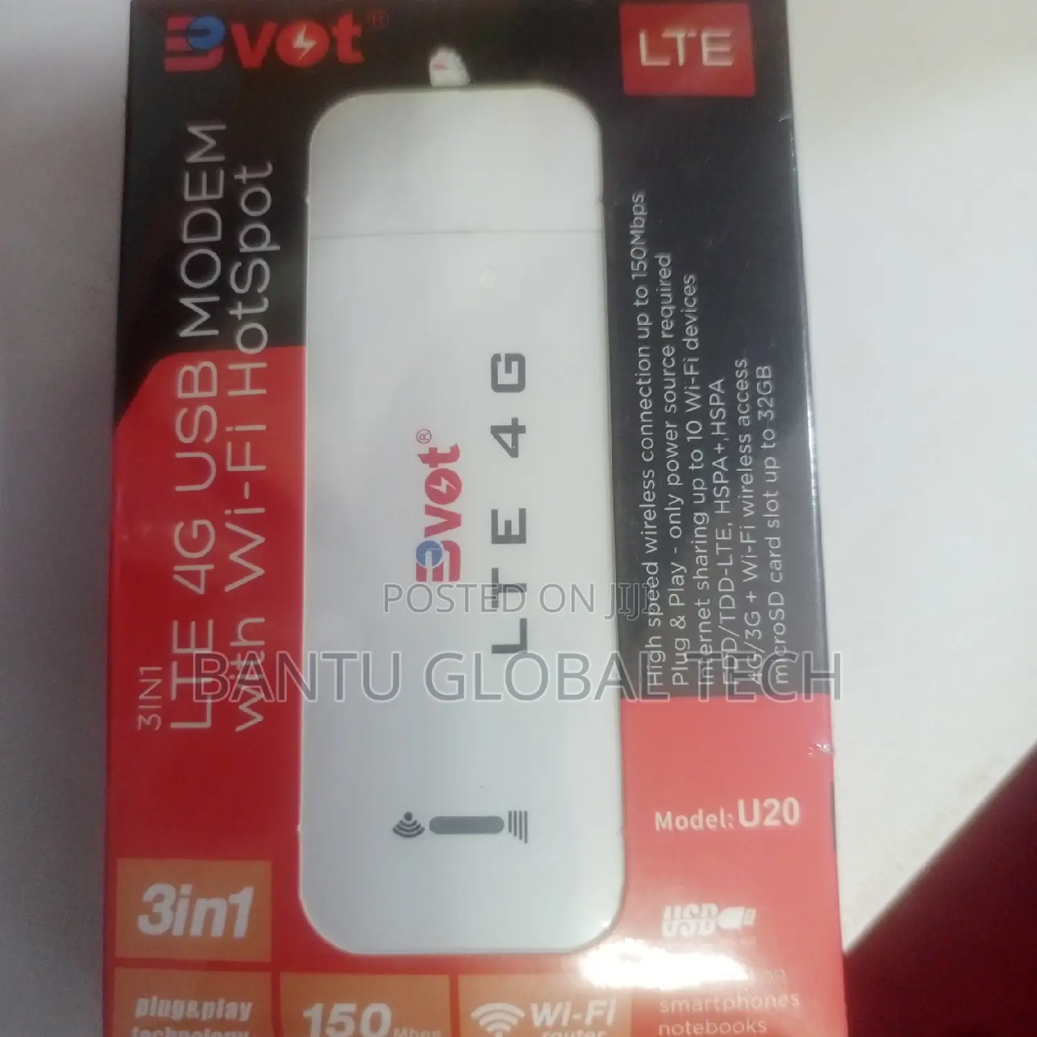 BVOT 4G LTE Sim Card Unlocked Wi-Fi Modem