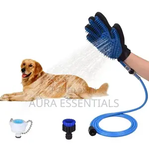 Dog Shower Sprayer Pet Bathing Massage Glove