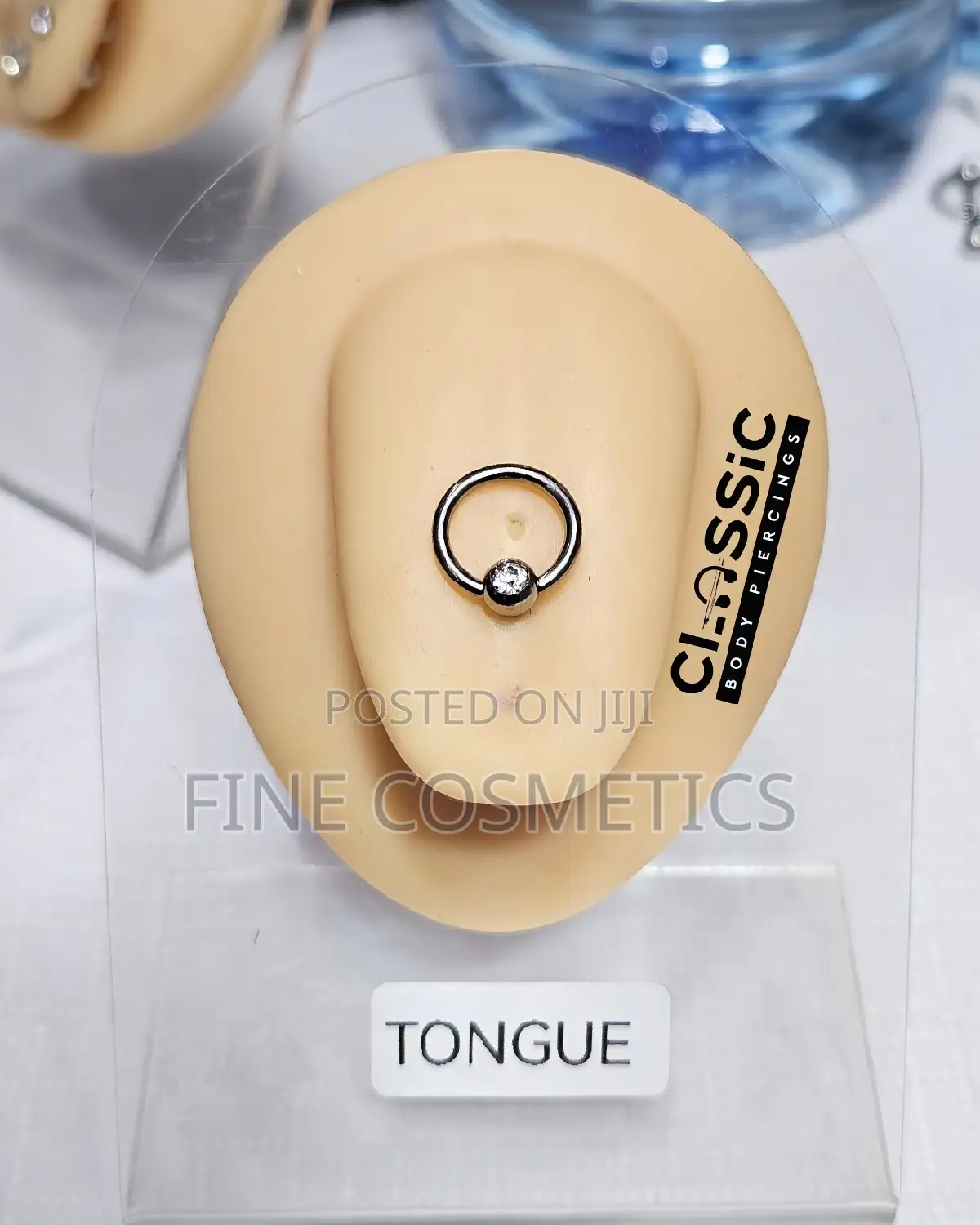 Steel Tongue Barbell Ball Ring Slave Tongue Piercing Jewelry