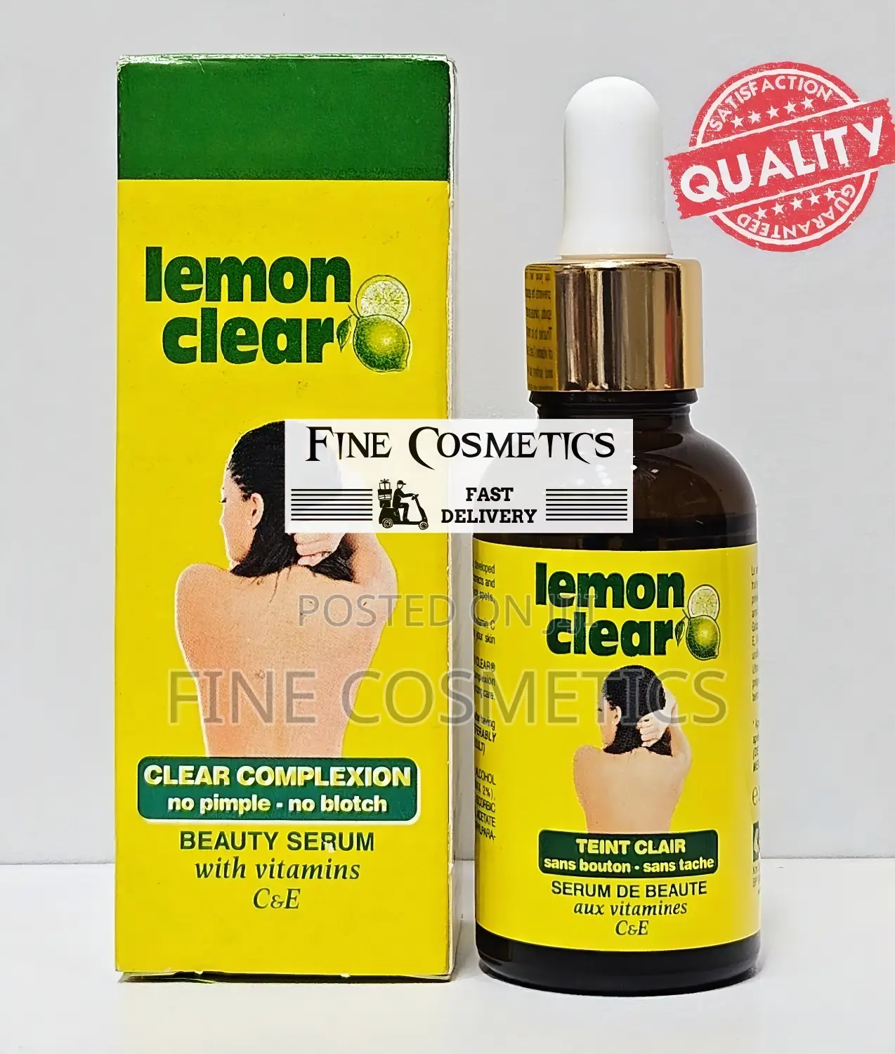 Lemon Clear Brightening Serum for Dark Spots and Pimples