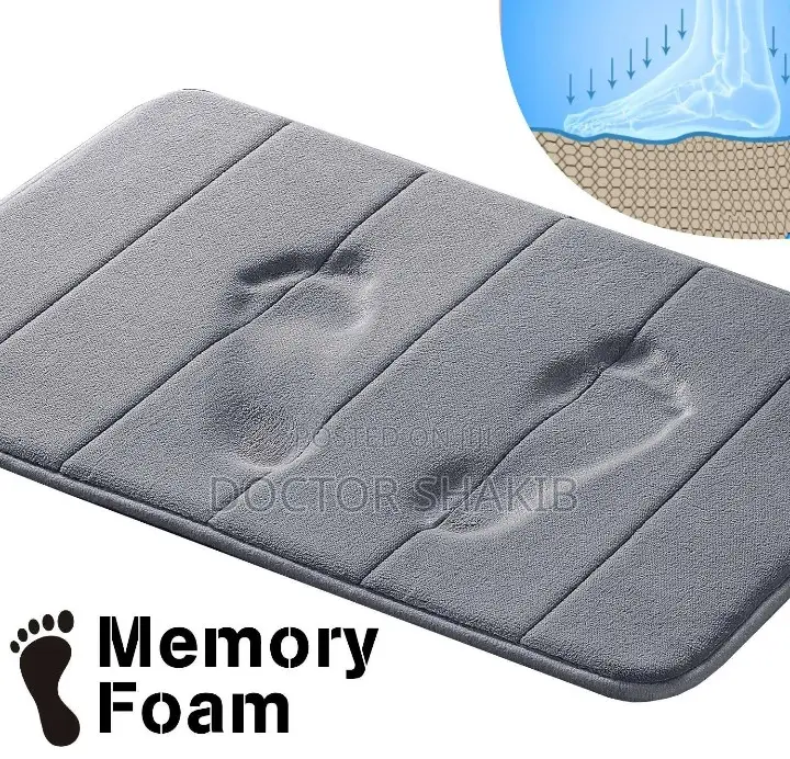 Absorbent Memory Foam Soft Non-Slip Bath Mat