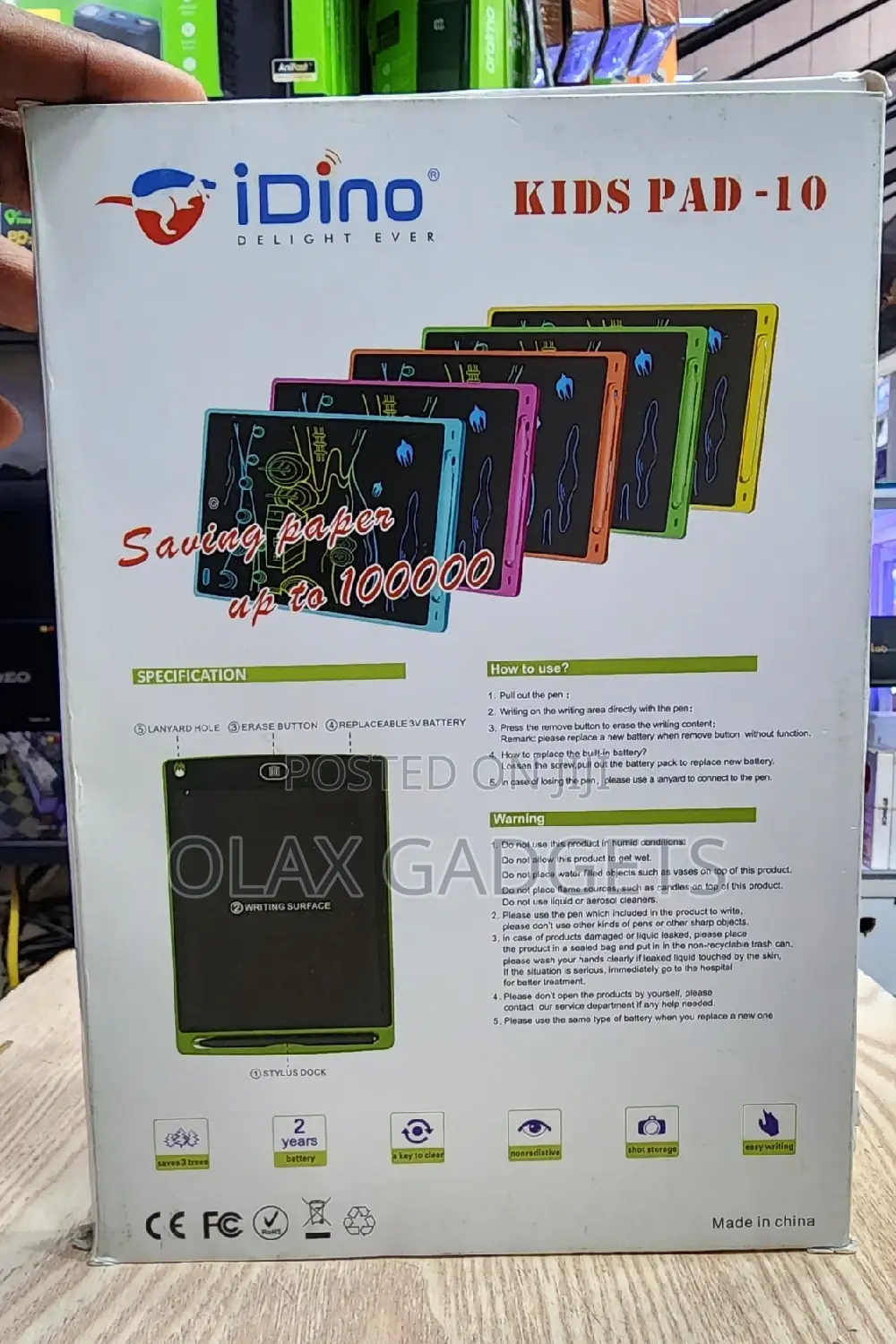 Idino Writing Pad 10 Inches (Available in All Colors)