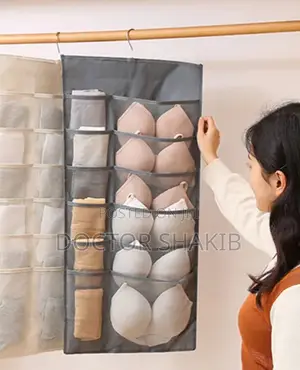 New Bra Hanging Bag Cloth Dual Sided Wall Shelf