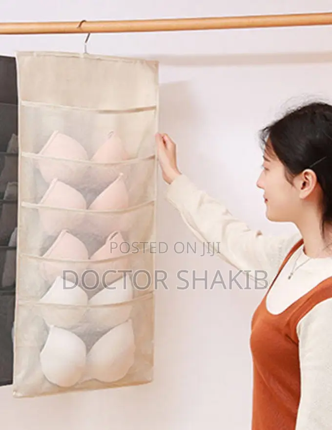 New Bra Hanging Bag Cloth Dual Sided Wall Shelf