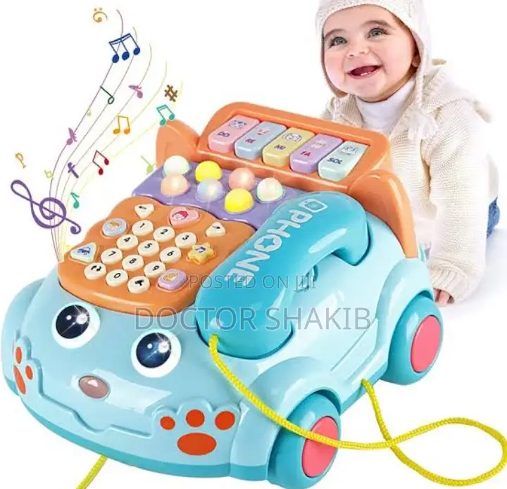 New Design Children's Simulation Baby Phone and Piano Car