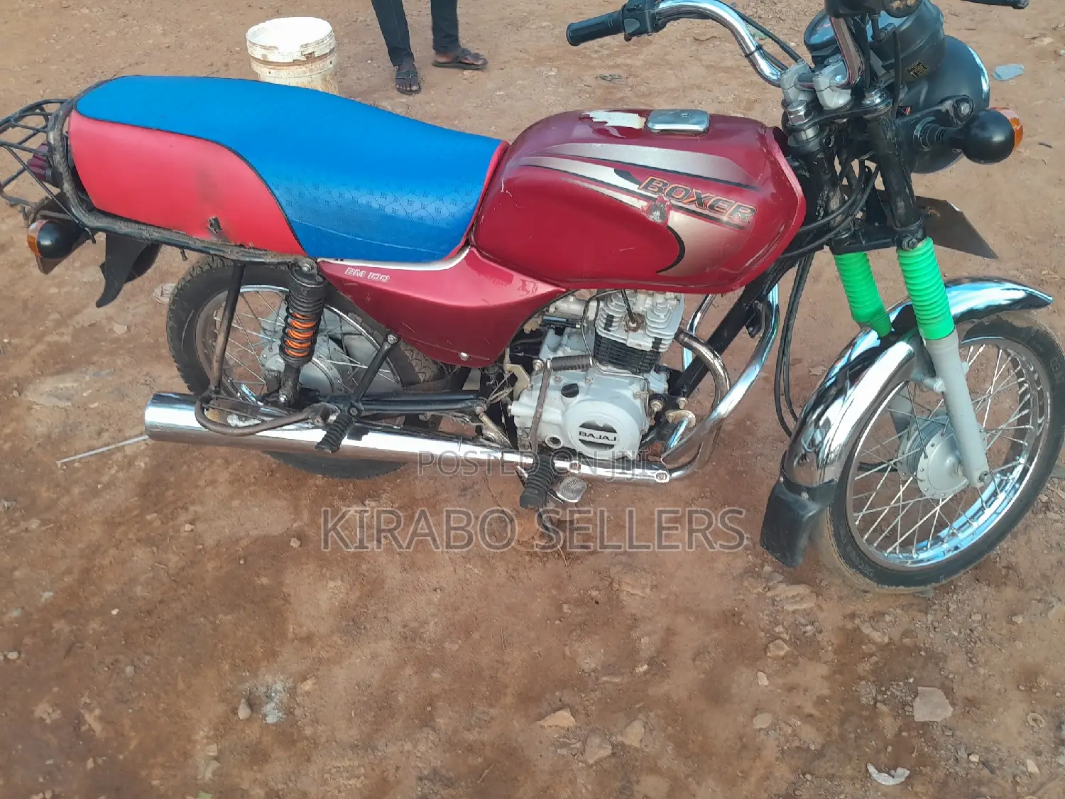 New Bajaj Boxer 100 2023 Red