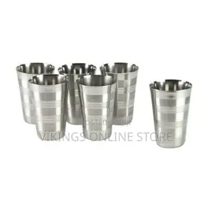 6 Stainless Steel Drinking Tumblers