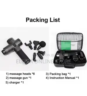 Rechargeable massage Gun with Portable Bag for Fitness