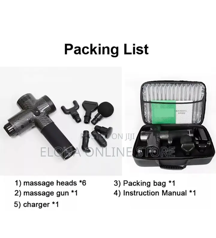 Rechargeable massage Gun with Portable Bag for Fitness