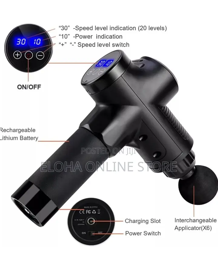 Rechargeable massage Gun with Portable Bag for Fitness