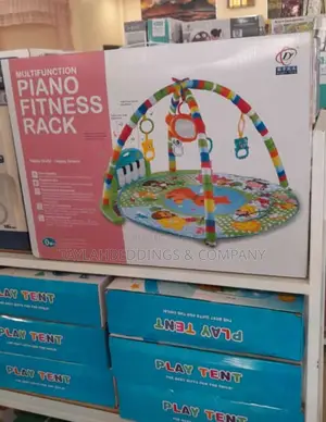 PIANO FITNESS RACK Cute Forest Baby Play Gym Mat