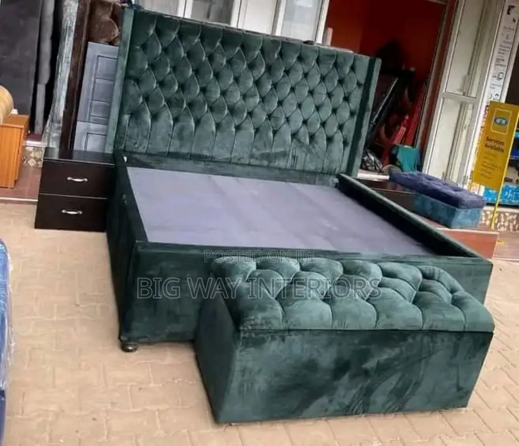 Velvet Tufted Bed 5x6