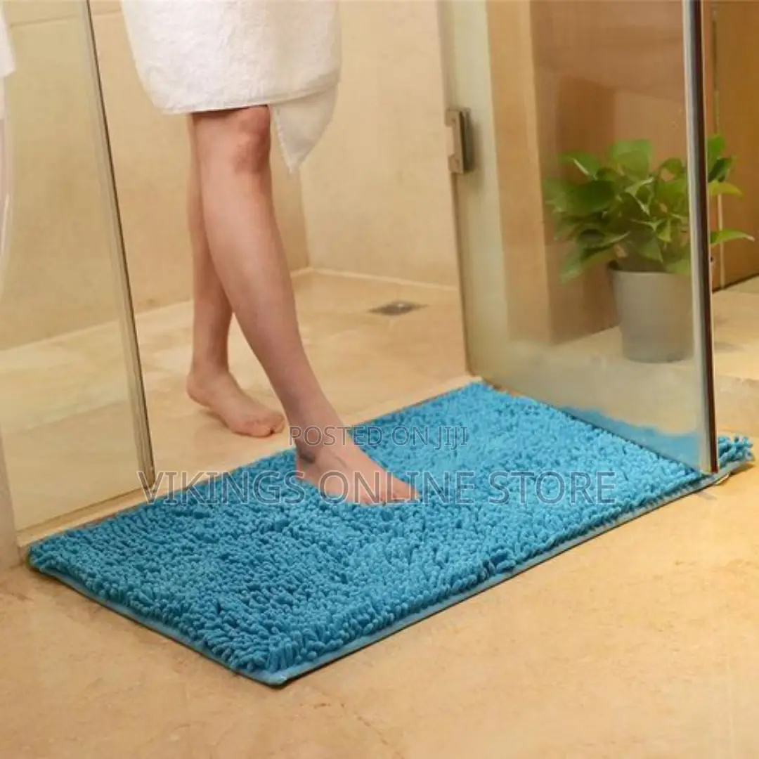 50X80CM Chenille Carpet for Living Room Decorativ Lake Blue