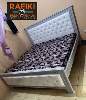 Leather Bed / 5by6 Bed / Wooden Bed / Good / Best Furniture