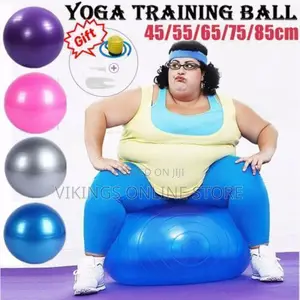 Yoga Ball PVC Thicken Yoga Ball- Pink, Blue, Purple,Grey