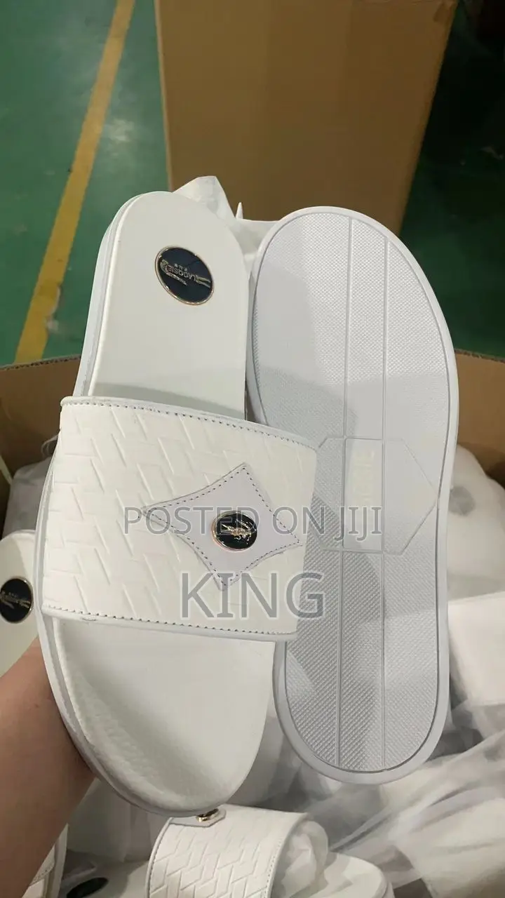 Lacoste White Afrique Sandals
