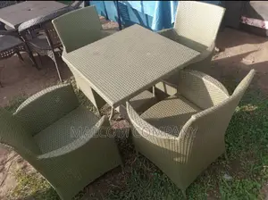 Environment Friendly Crafted Chairs in Greenish Colour.
