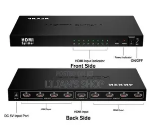 Hdmi Splitter 8 Port ( 1 Input to 8 Output) Converter