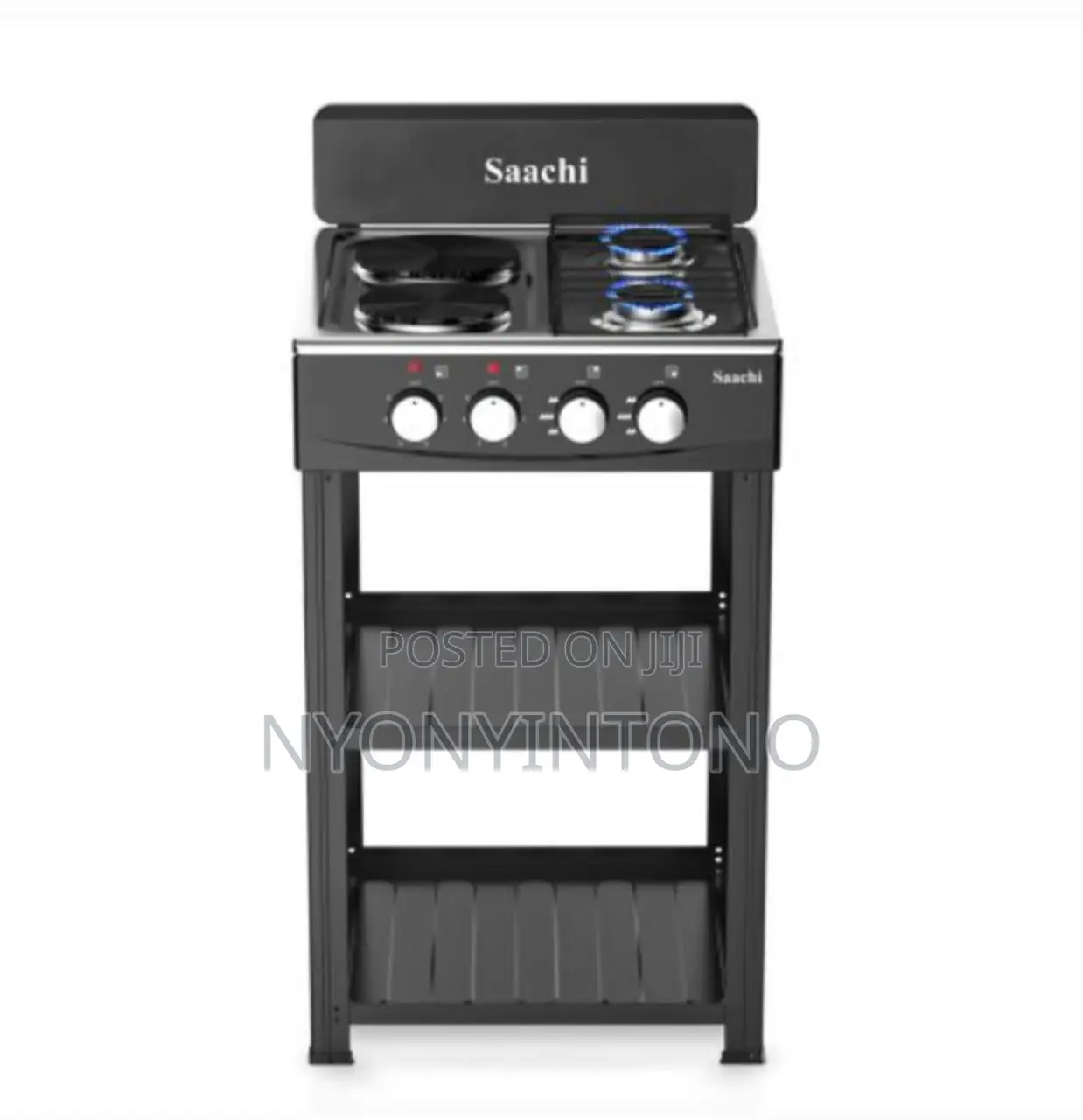 Saachi 2gas+2electric Free Standing Cooker.